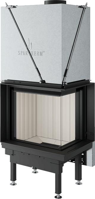 Spartherm Premium V-2R-55h kampinis židinys pakeliamu stiklu