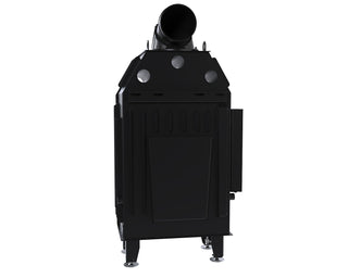 Defro Home INTRA S BL MINI židinys, 10 kW – židinio kapsulė su kampiniu stiklu, į šoną atidaromomis durelėmis