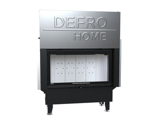 Defro Home INTRA L G židinys – židinio kapsulė su tiesiu stiklu, premium klasės plieninis židinys, skirtas efektyviam ir švariam degimui.