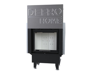 Defro Home INTRA S G židinys, 10 kW – židinio kapsulė su tiesiu stiklu, į viršų pakeliamomis durelėmis