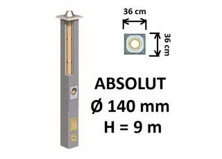 Kamino komplektas Schiedel Absolut Ø140 mm keramikinis dūmtraukio komplektas A++ namams
