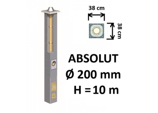 Kamino komplektas Schiedel Absolut Ø200 mm keramikinis dūmtraukis A, A+, A++ namams