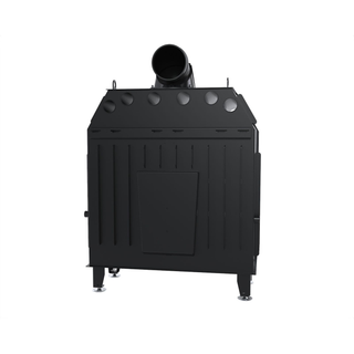 Defro Home INTRA L židinys, 16 kW – židinio kapsulė su tiesiu stiklu, į šoną atidaromomis durelėmis