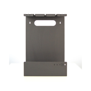 Židinio įrankiai SAVEN SET 4 L BLACK, trijų dalių židinio įrankių komplektas