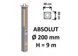 Kamino komplektas Schiedel Absolut Ø200 mm keramikinis dūmtraukis A, A+, A++ namams