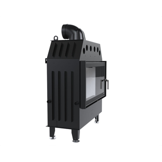 Defro Home INTRA L židinys, 16 kW – židinio kapsulė su tiesiu stiklu, į šoną atidaromomis durelėmis