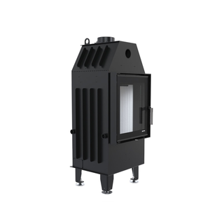 Defro Home INTRA XS židinys, 8 kW – židinio kapsulė su tiesiu stiklu, į šoną atidaromomis durelėmis