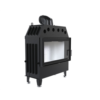 Defro Home INTRA L židinys, 16 kW – židinio kapsulė su tiesiu stiklu, į šoną atidaromomis durelėmis