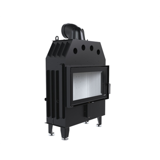 Defro Home INTRA M MINI židinys, 12,8 kW – židinio kapsulė su tiesiu stiklu, į šoną atidaromomis durelėmis