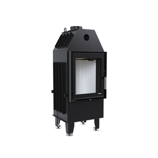 Defro Home INTRA XS židinys, 8 kW – židinio kapsulė su tiesiu stiklu, į šoną atidaromomis durelėmis