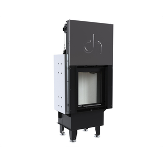 Defro Home INTRA XS G židinys, 8 kW – židinio kapsulė su tiesiu stiklu, į viršų pakeliamomis durelėmis