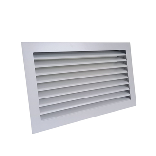 Baltos grotelės židiniams 180 x 180 mm, nukreipančios. Tiesios židinio grotelės su montavimo lizdu