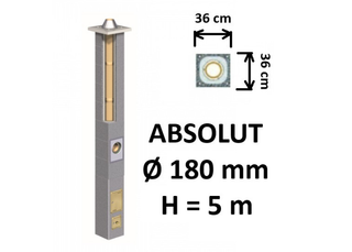 Kamino komplektas Schiedel Absolut Ø180 mm. Keramikinis kaminas namams A, A+, A++ klasėms.