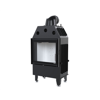 Defro Home INTRA S židinys, 10 kW – židinio kapsulė su tiesiu stiklu, į šoną atidaromomis durelėmis