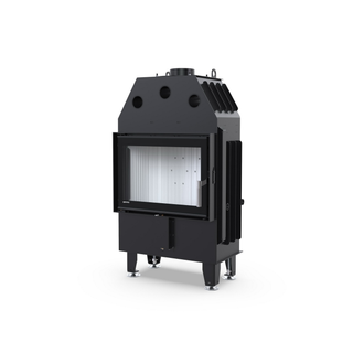 Defro Home INTRA S MINI OPTI židinys, 8 kW – židinio kapsulė su tiesiu stiklu, į šoną atidaromomis durelėmis