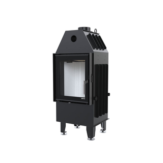 Defro Home INTRA XS židinys, 8 kW – židinio kapsulė su tiesiu stiklu, į šoną atidaromomis durelėmis