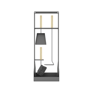 Židinio įrankiai SAVEN SET 5 SL WHITE, trijų dalių židinio įrankių komplektas