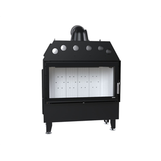 Defro Home INTRA L židinys, 16 kW – židinio kapsulė su tiesiu stiklu, į šoną atidaromomis durelėmis