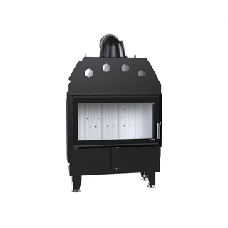 Defro Home INTRA M MINI židinys, 12,8 kW – židinio kapsulė su tiesiu stiklu, į šoną atidaromomis durelėmis