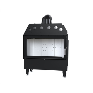 Defro Home INTRA L židinys, 16 kW – židinio kapsulė su tiesiu stiklu, į šoną atidaromomis durelėmis