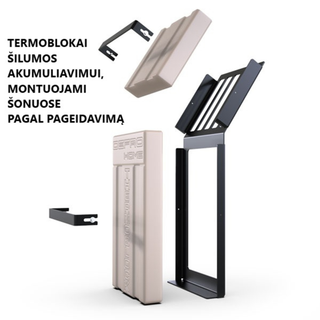 Defro Home INTRA S OPTI židinys, 8 kW – židinio kapsulė su tiesiu stiklu, į šoną atidaromomis durelėmis