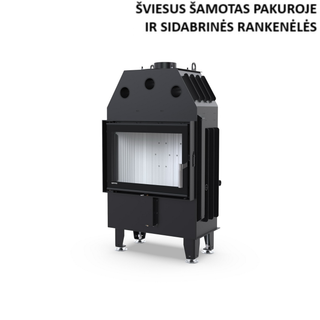 Defro Home INTRA S MINI OPTI židinys, 8 kW – židinio kapsulė su tiesiu stiklu, į šoną atidaromomis durelėmis