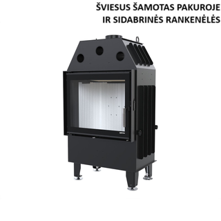 Defro Home INTRA S OPTI židinys, 8 kW – židinio kapsulė su tiesiu stiklu, į šoną atidaromomis durelėmis