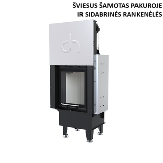 Defro Home INTRA XS G židinys, 8 kW – židinio kapsulė su tiesiu stiklu, į viršų pakeliamomis durelėmis