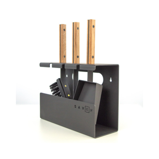 Židinio įrankiai SAVEN SET 1 S WHITE, trijų dalių židinio įrankių komplektas