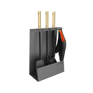 Židinio įrankiai SAVEN SET 4 L WHITE, trijų dalių židinio įrankių komplektas