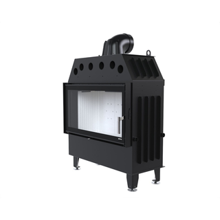 Defro Home INTRA L židinys, 16 kW – židinio kapsulė su tiesiu stiklu, į šoną atidaromomis durelėmis