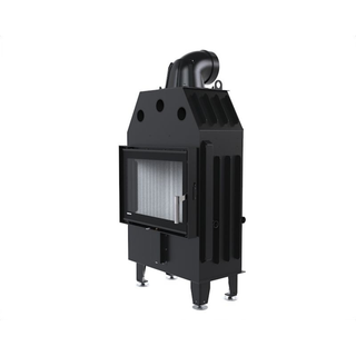 Defro Home INTRA S MINI židinys, 10 kW – židinio kapsulė su tiesiu stiklu, į šoną atidaromomis durelėmis