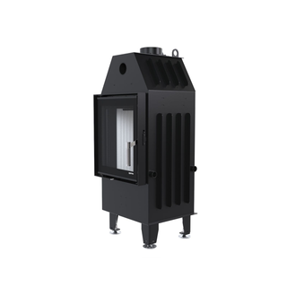 Defro Home INTRA XS židinys, 8 kW – židinio kapsulė su tiesiu stiklu, į šoną atidaromomis durelėmis