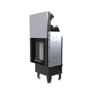 Defro Home INTRA XS G židinys, 8 kW – židinio kapsulė su tiesiu stiklu, į viršų pakeliamomis durelėmis