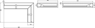 tuneliniu kampiniu groteliu brezinys 400x600x90x120