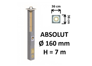 Kamino komplektas Schiedel Absolut Ø160 mm. Keramikinis kaminas namams A, A+, A++