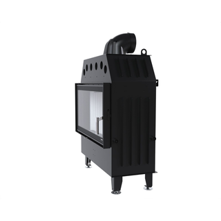 Defro Home INTRA L židinys, 16 kW – židinio kapsulė su tiesiu stiklu, į šoną atidaromomis durelėmis