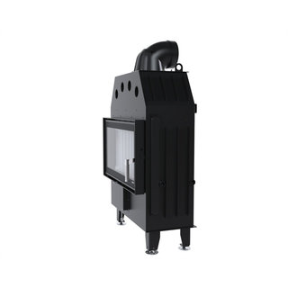 Defro Home INTRA M MINI židinys, 12,8 kW – židinio kapsulė su tiesiu stiklu, į šoną atidaromomis durelėmis