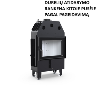 Defro Home INTRA S MINI OPTI židinys, 8 kW – židinio kapsulė su tiesiu stiklu, į šoną atidaromomis durelėmis