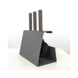 Židinio įrankiai SAVEN SET 2 S BLACK, trijų dalių židinio įrankių komplektas