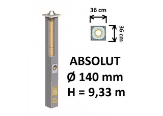 Kamino komplektas Schiedel Absolut Ø140 mm keramikinis dūmtraukio komplektas A++ namams