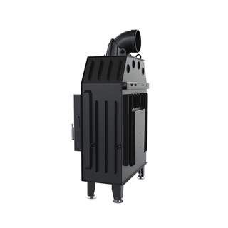 Defro Home INTRA M MINI židinys, 12,8 kW – židinio kapsulė su tiesiu stiklu, į šoną atidaromomis durelėmis