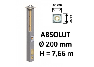 Kamino komplektas Schiedel Absolut Ø200 mm keramikinis dūmtraukis A, A+, A++ namams