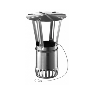 SCHIEDEL 250 mm kamino stogelis. Apsauga nuo kritulių keramikiniams ir nerūdijančio plieno kaminams