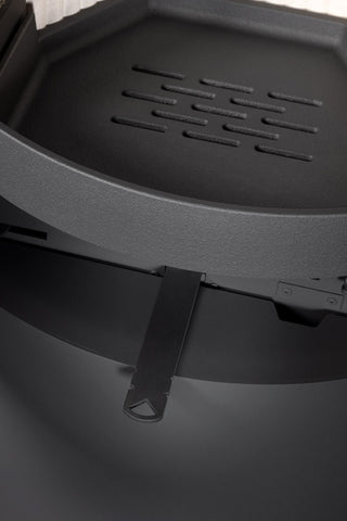 Romotop SEIDO 3S 30 tripusis lenktas apvalus židinys - apvali krosnelė tripusiu stiklu