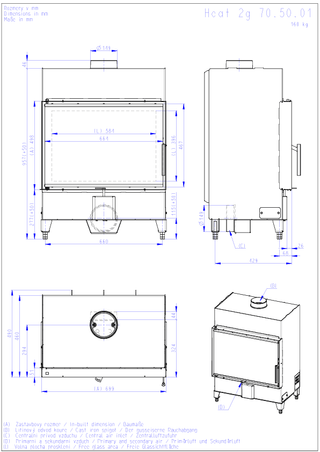 Romotop Heat 2G 70.50.01 / H2Z 01 židinys
