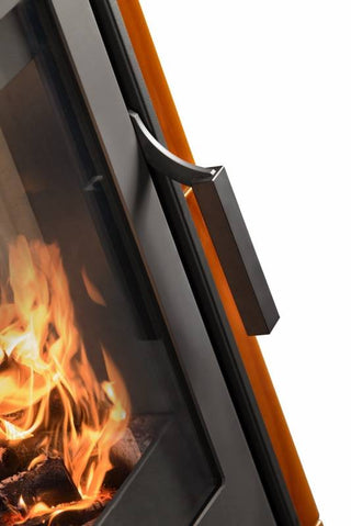 Romotop GREMIO 2 akumuliacinis židinys – akumuliacinė krosnelė su kokliais. Keramikos apdaila / pasirink spalvą