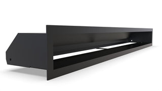 Židinio komplektas Defro Home Intra SM MINI (kapsulė + rėmelis + tunelinės grotelės)