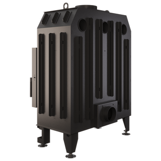 SAVEN ENERGY 80x50 (17kW) ECO židinys. Plieninė židinio kapsulė tiesiu į šoną atidarimu stiklu.