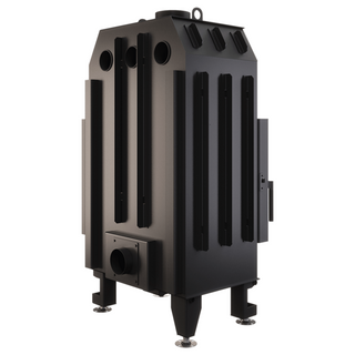 SAVEN ENERGY 65x50x47R (14,5kW) ECO kampinis židinys. Plieninė židinio kapsulė kampiniu į šoną atidarimu stiklu.